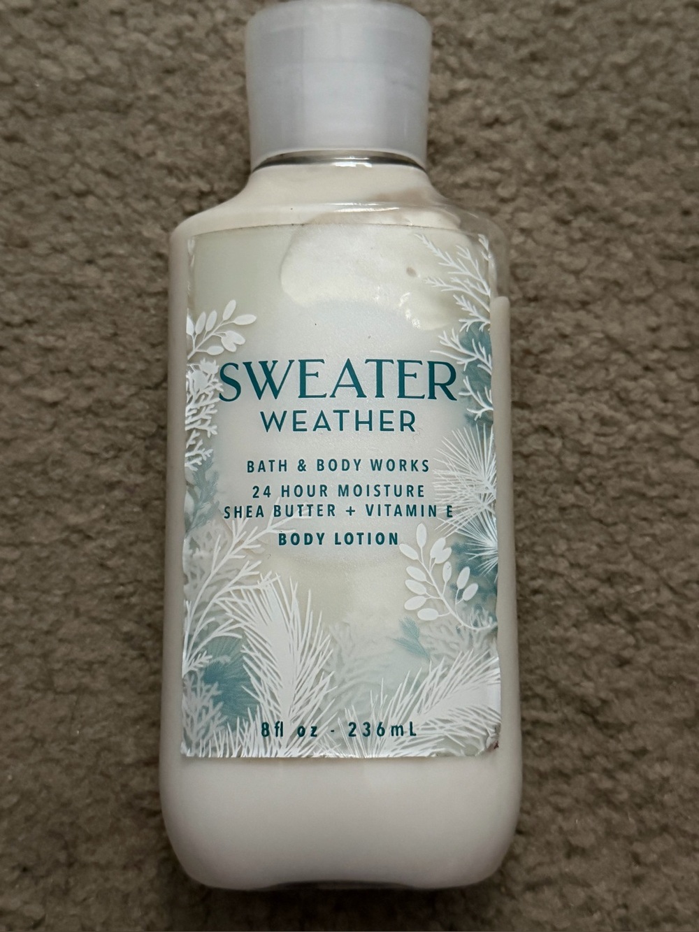 Bath & Body Works Sweater Weather Body Lotion New Label Peeling